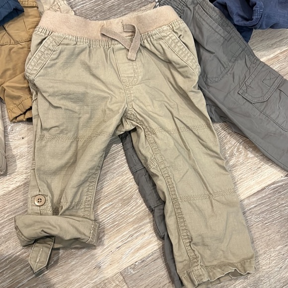 Lot bundle of 10 pairs of pull on pants khakis, cargo, jeans GUC 18months 18m - Picture 12 of 12